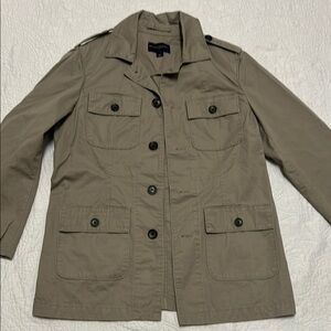 Banana Republic Tan Utility Jacket Lightweight Cotton
